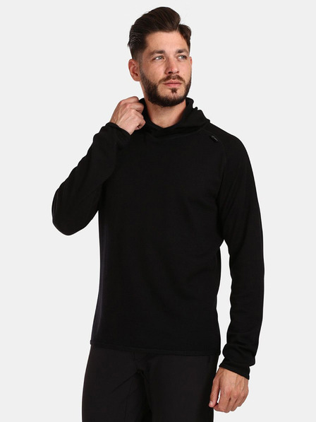 Kilpi Črn moški pulover iz merino volne Kilpi MOSEO-M