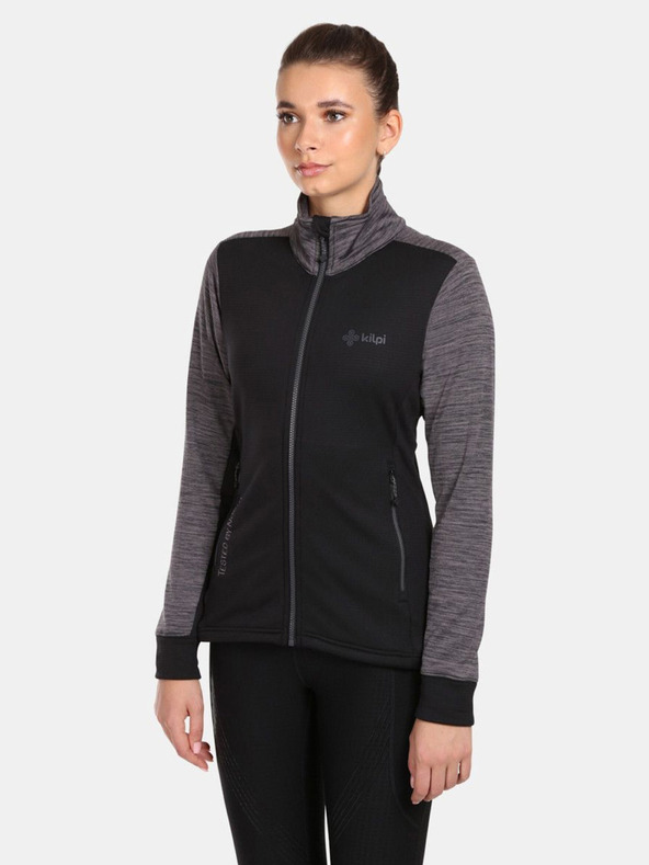 Kilpi Črna ženska funkcionalna jopa s kapuco Kilpi SIREN-W