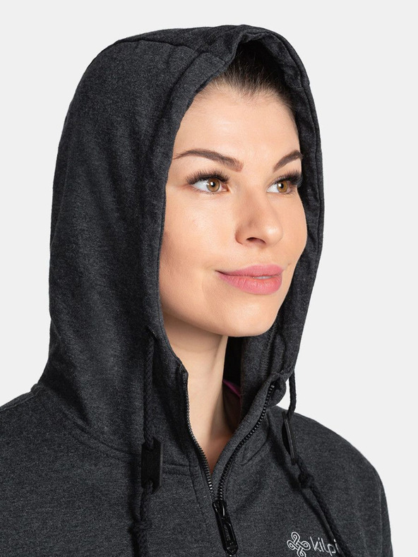 Kilpi Črna ženska jopa s potiskom na hrbtni strani Kilpi BERY-W