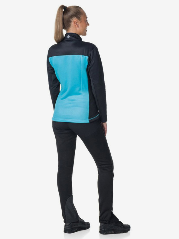 Kilpi Črno-modra ženska funkcionalna jopa s kapuco Kilpi TEAM FLEECE-W
