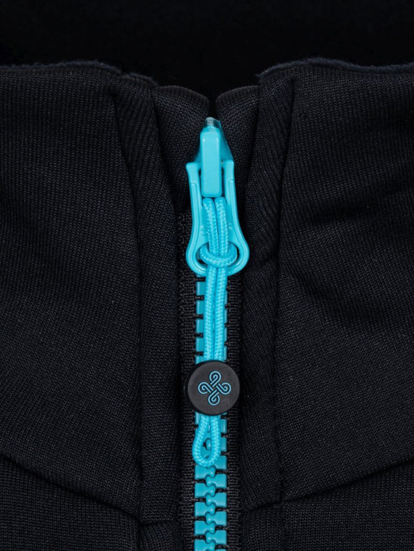 Kilpi Črno-modra ženska funkcionalna jopa s kapuco Kilpi TEAM FLEECE-W