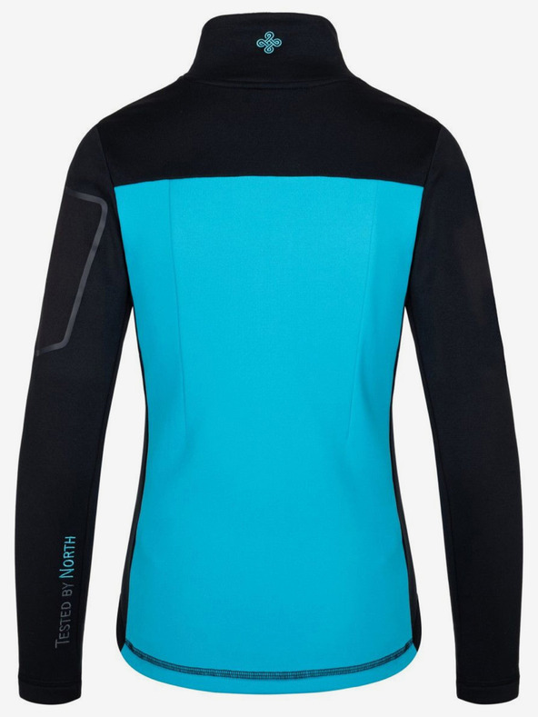 Kilpi Črno-modra ženska funkcionalna jopa s kapuco Kilpi TEAM FLEECE-W