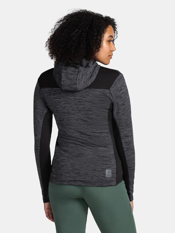 Kilpi Črna ženska športna jopa s kapuco Kilpi SEVELEN-W