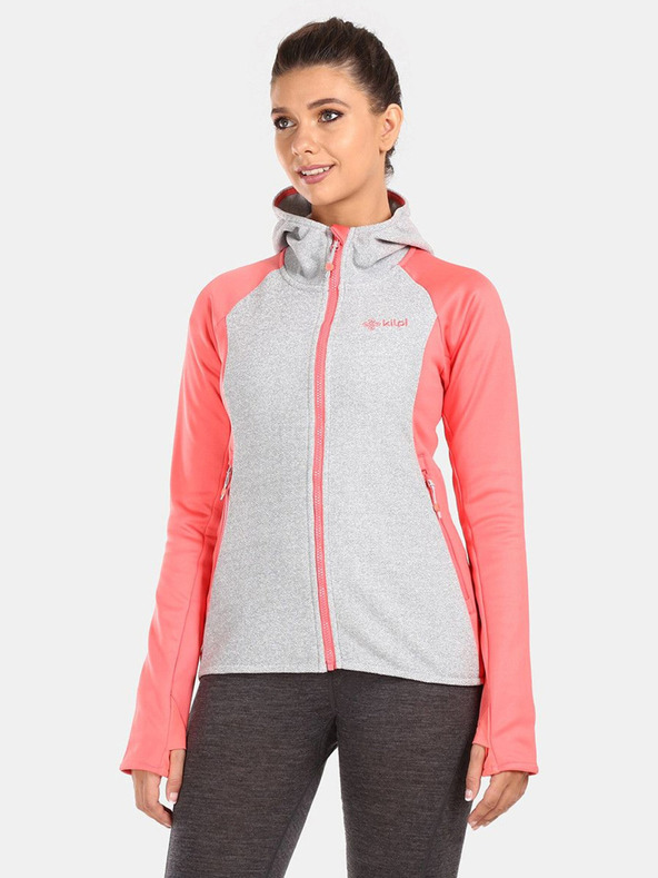 Kilpi Sivo-rožnata ženska jopa iz flisa Kilpi VERSAM-W