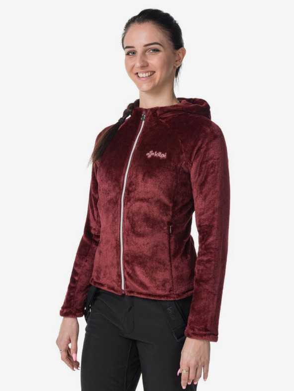 Kilpi Vijolična ženska jopa s kapuco iz flisa Kilpi MARIEL-W
