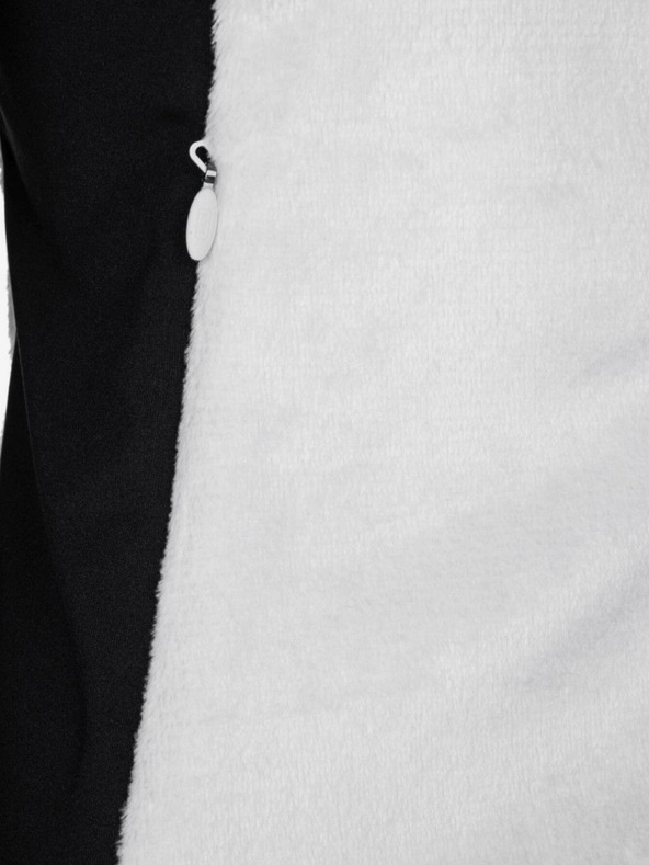 Kilpi Črno-bela ženska jopa iz flisa z zadrgo Kilpi SKATHI