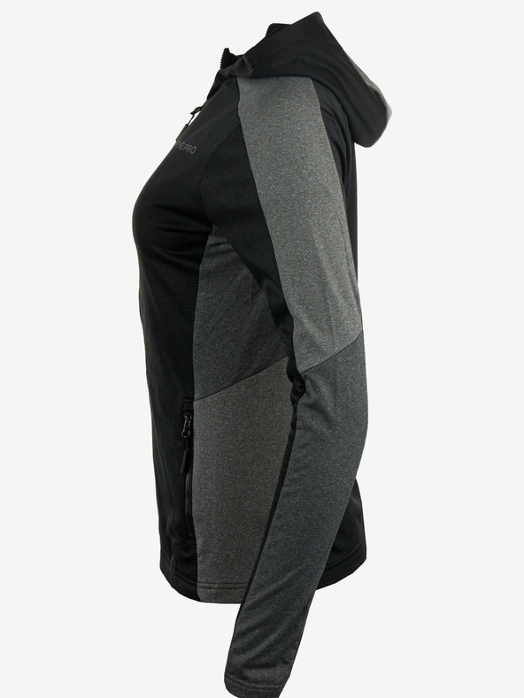 ALPINE PRO Črna ženska športna majica ALPINE PRO Seleda