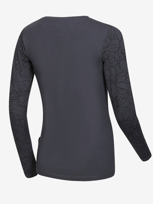 ALPINE PRO Temno siva ženska majica ALPINE PRO Opesa