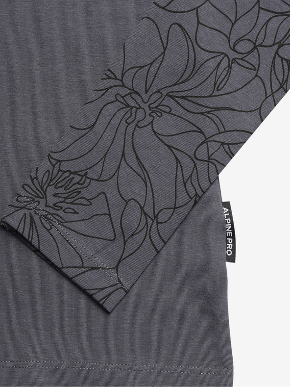 ALPINE PRO Temno siva ženska majica ALPINE PRO Opesa