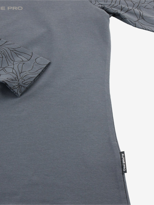 ALPINE PRO Temno siva ženska majica ALPINE PRO Opesa