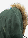 Kilpi Zelena moška zimska jakna z umetnim krznom Kilpi ALPHA