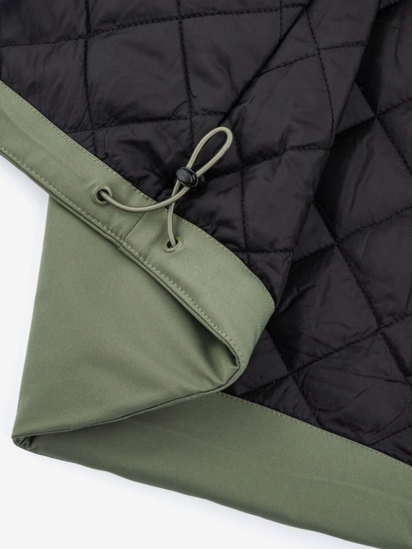 Kilpi Zelena moška zimska jakna z umetnim krznom Kilpi ALPHA