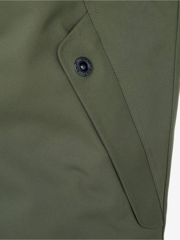 Kilpi Zelena moška zimska jakna z umetnim krznom Kilpi ALPHA