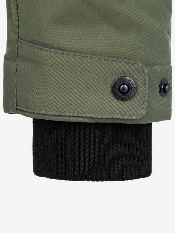 Kilpi Zelena moška zimska jakna z umetnim krznom Kilpi ALPHA