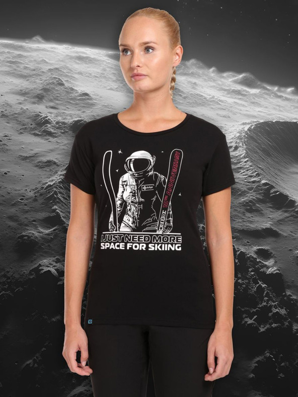 Kilpi Črna ženska majica s potiskom Kilpi LTD TRITON