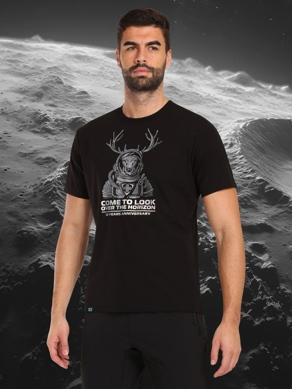 Kilpi Črna moška majica s potiskom Kilpi LTD CALYPSO-M