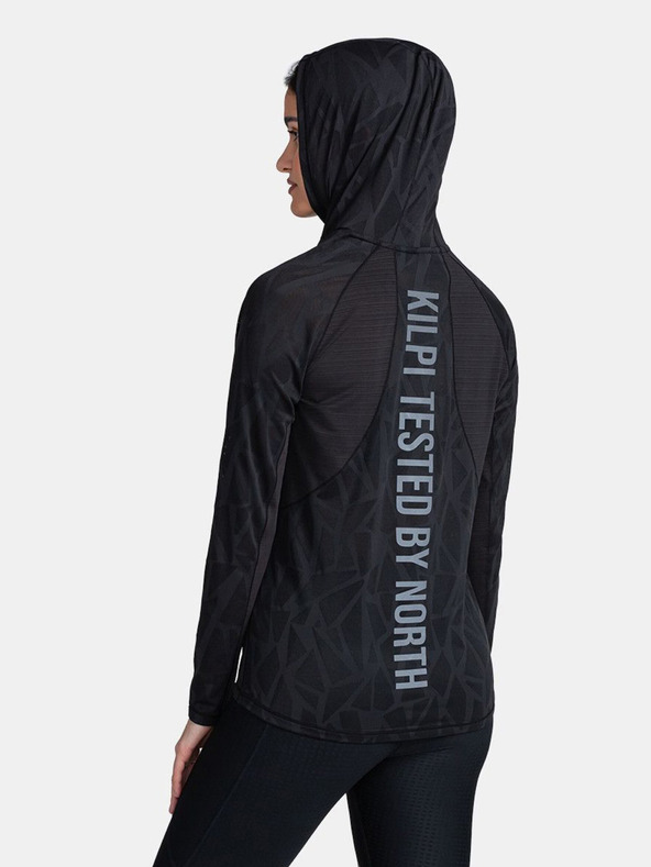 Kilpi Črna ženska jopa s kapuco Kilpi AILEEN