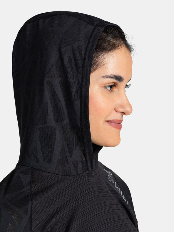 Kilpi Črna ženska jopa s kapuco Kilpi AILEEN