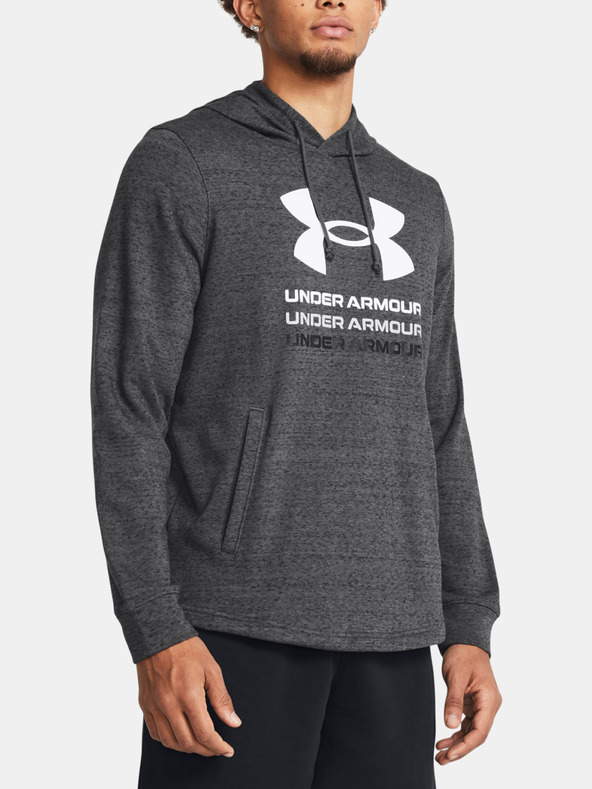 Under Armour Moški pulover Under Armour UA Rival Terry Graphic Hood