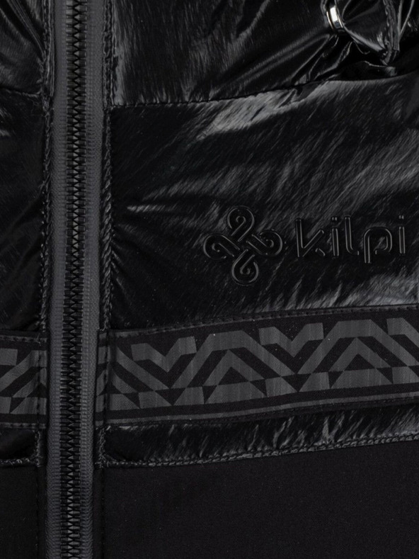 Kilpi Črna ženska smučarska jakna z umetnim krznom Kilpi DALILA