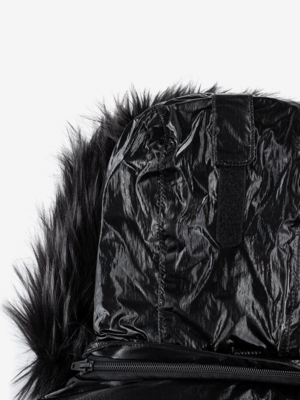 Kilpi Črna ženska smučarska jakna z umetnim krznom Kilpi DALILA