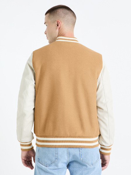 Celio Moški bomber iz bež volnene mešanice Celio Fuvarsi