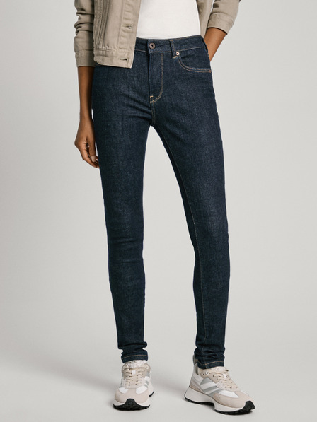 Pepe Jeans Temno modre ženske kavbojke ozkega kroja Jeans Pepe Jeans