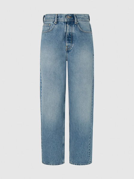 Pepe Jeans Svetlo modre ženske kavbojke ravnega kroja Pepe Jeans