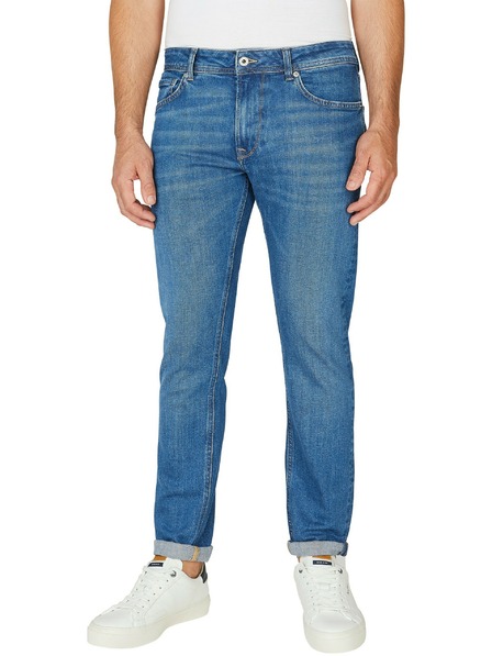 Pepe Jeans Modre moške kavbojke zoženega kroja Pepe Jeans