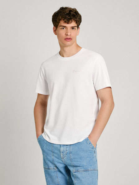 Pepe Jeans Bela moška majica Pepe Jeans