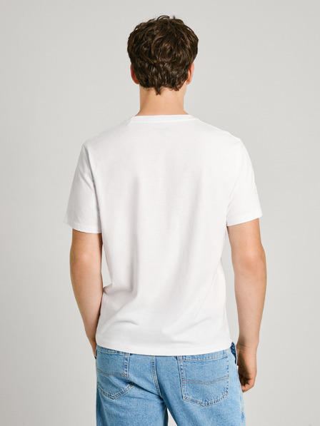 Pepe Jeans Bela moška majica Pepe Jeans