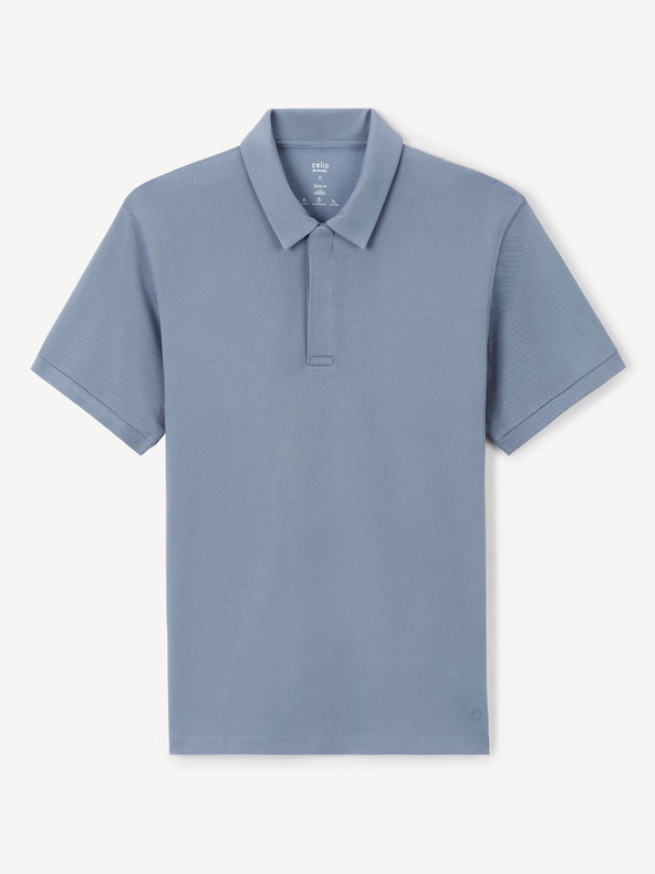 Celio Modra moška polo majica Celio Jeterne CoolMax