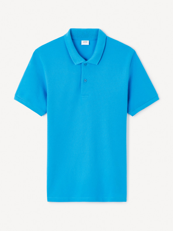 Celio Modra moška polo majica Celio Teone