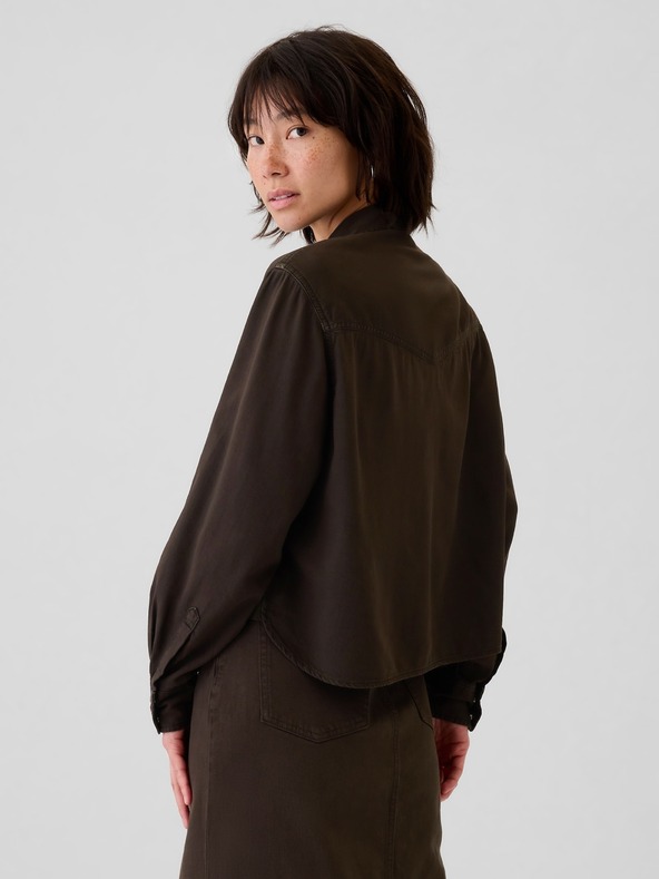 GAP Džinsova obrezana majica Western Gap