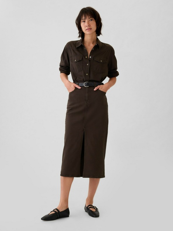 GAP Džinsova obrezana majica Western Gap