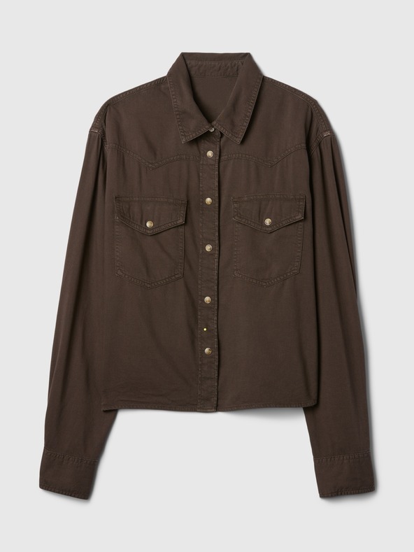 GAP Džinsova obrezana majica Western Gap