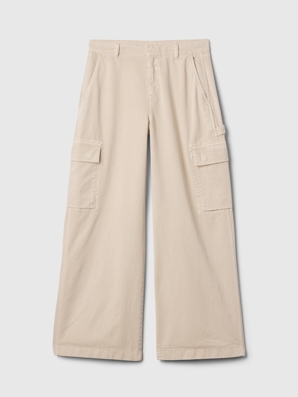 GAP Hlače z žepi Baggy Khaki Cargo GAP