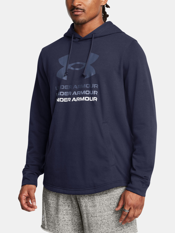 Under Armour Moški pulover Under Armour UA Rival Terry Graphic Hood