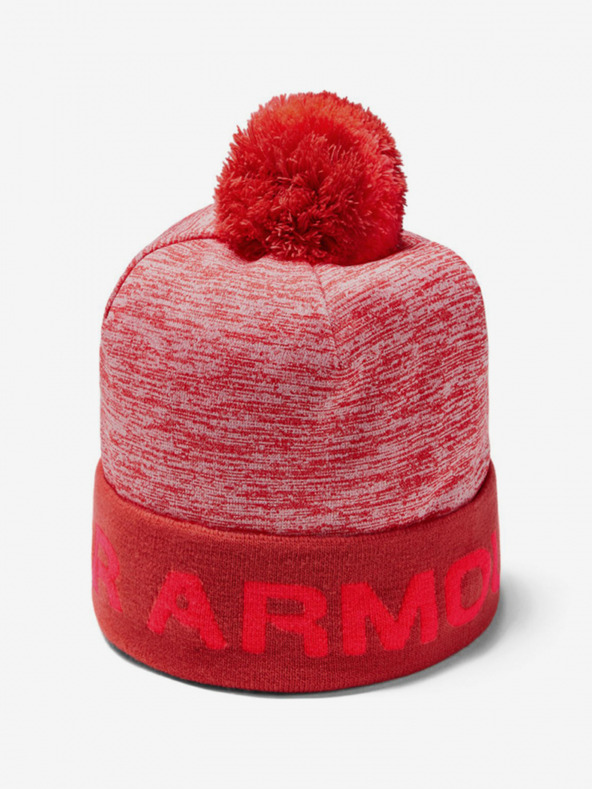 Under Armour Deška kapa Under Armour Boy's Gametime Pom Beanie-RED