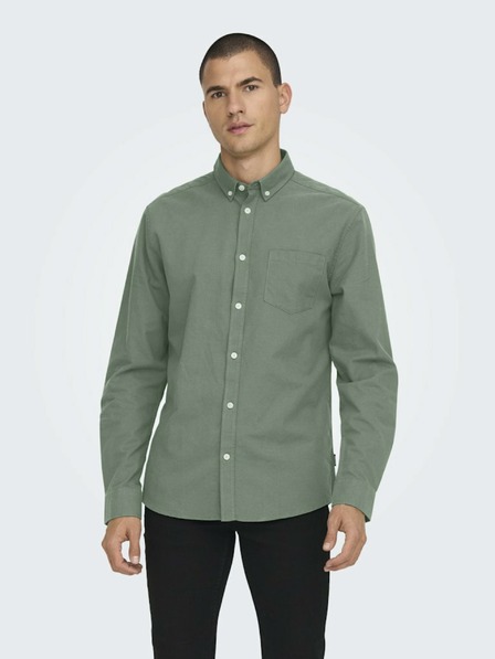 ONLY & SONS Zelena moška srajca ONLY & SONS Alvaro