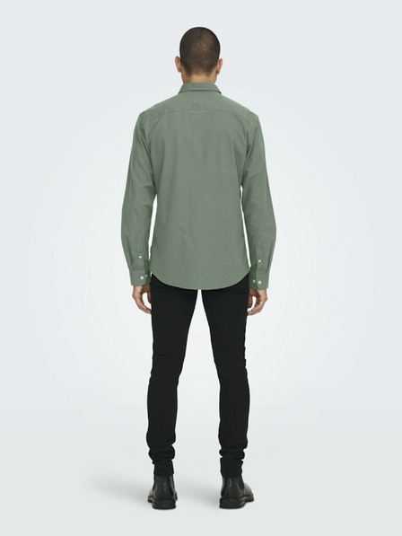 ONLY & SONS Zelena moška srajca ONLY & SONS Alvaro