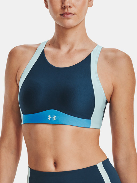 Under Armour Ženski nedrček Under Armour UA Infinity Mid High Neck Shine