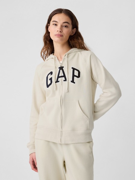 GAP Mikina z logotipom Gap na zadrgo