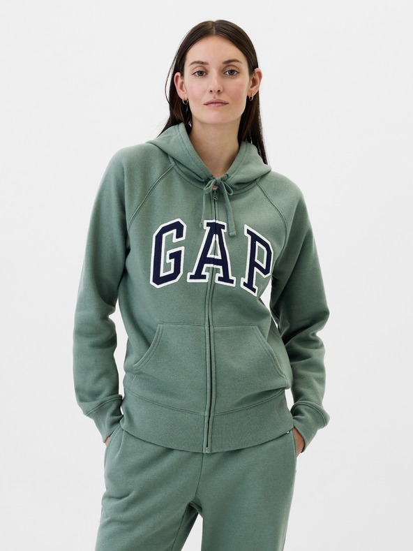 GAP Mikina z logotipom Gap na zadrgo