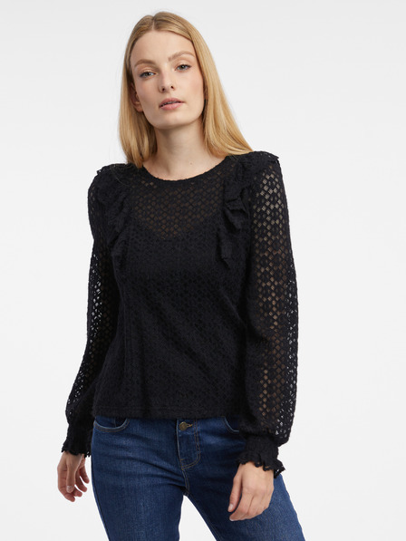 Orsay Črna ženska vzorčasta bluza ORSAY