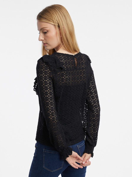 Orsay Črna ženska vzorčasta bluza ORSAY