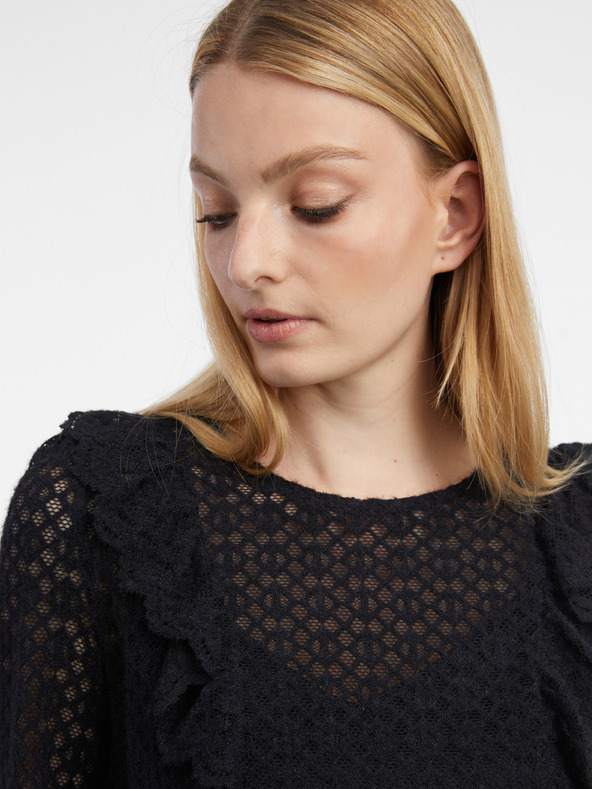 Orsay Črna ženska vzorčasta bluza ORSAY