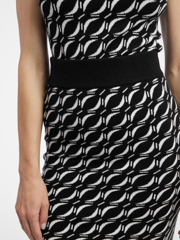 Orsay Belo-črno žensko vzorčasto puloversko krilo ORSAY