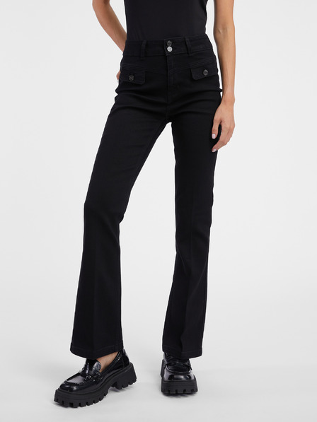 Orsay Črne ženske bootcut kavbojke ORSAY