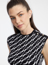 Orsay Bela in črna ženska vzorčasta majica ORSAY